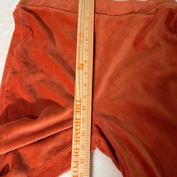 ARIZONA JEAN CO Junior Pants High Rise Flare Soft Corduroy Orange Size Large NWT - Picture 7 of 8